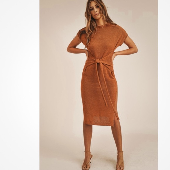 New • Mari •Lightweight Sweater Midi Party Dress - Picture 5 of 11